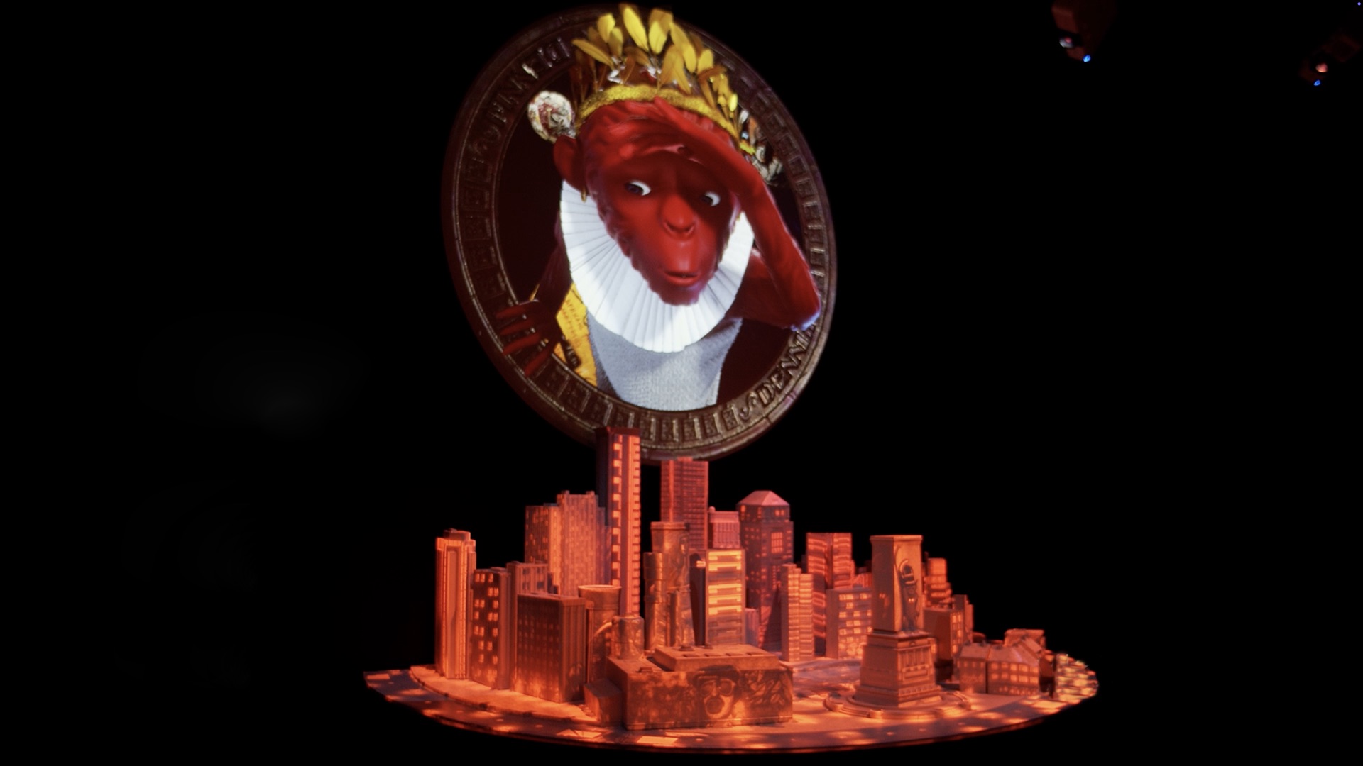 Banana, candy, remote control | Video art installation